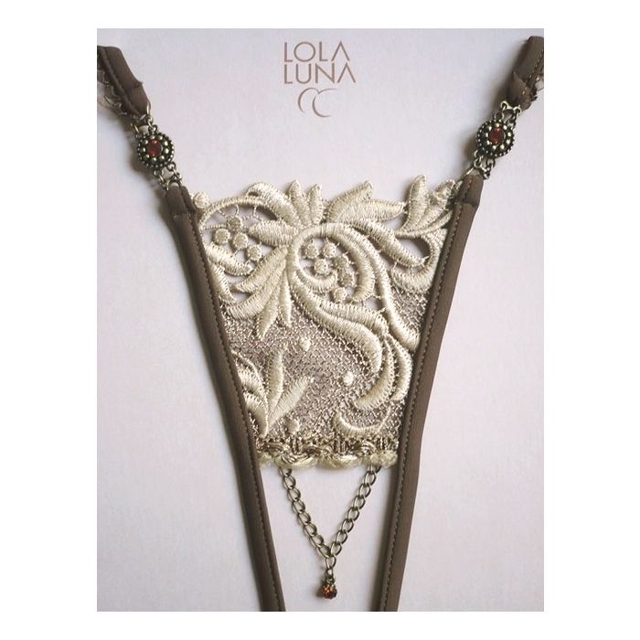 Neues Design SAHARA OPEN Ouvert- String sand-schoko Lola Luna