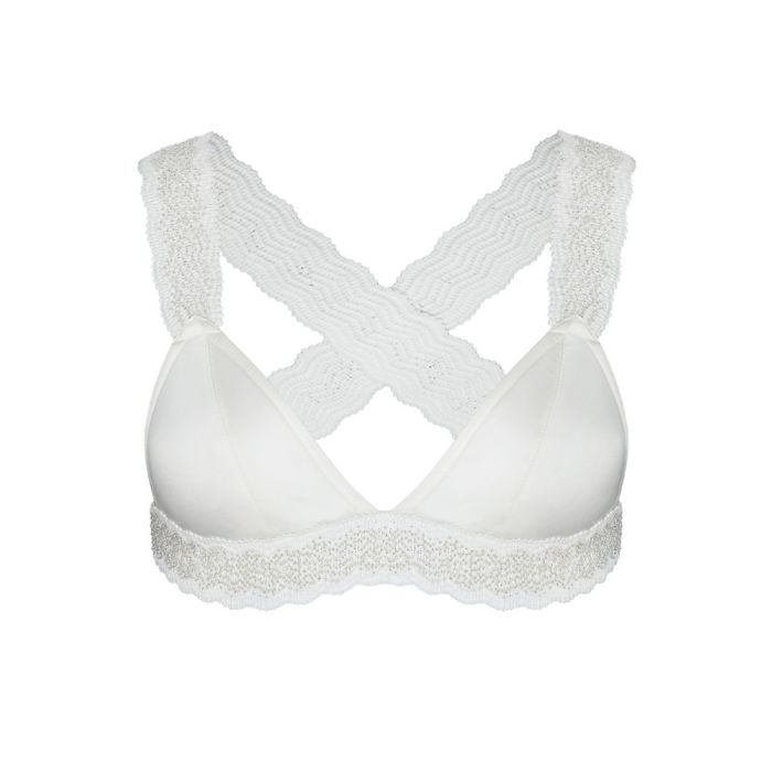 Satin Triangel BH GIGI IVOIRE PERLE von Cadolle