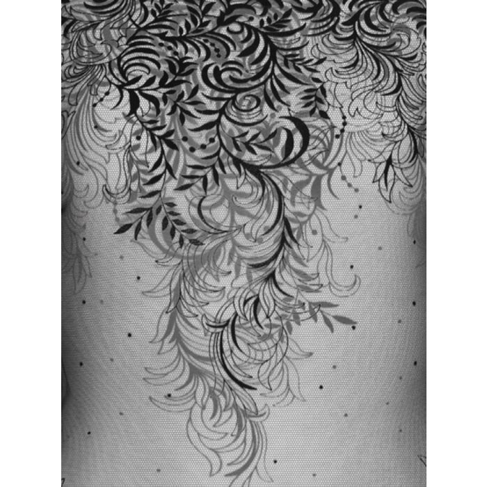 Langarm-Body ARABESQUE Tüll schwarz von Cadolle
