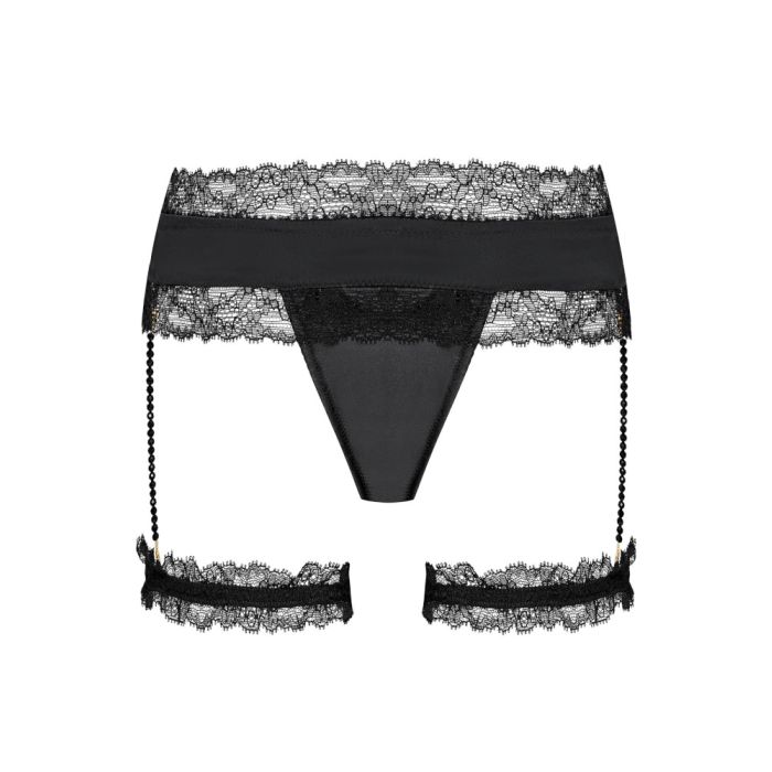 Satin String GEISHA PJ mit Strumpfbändern von Cadolle