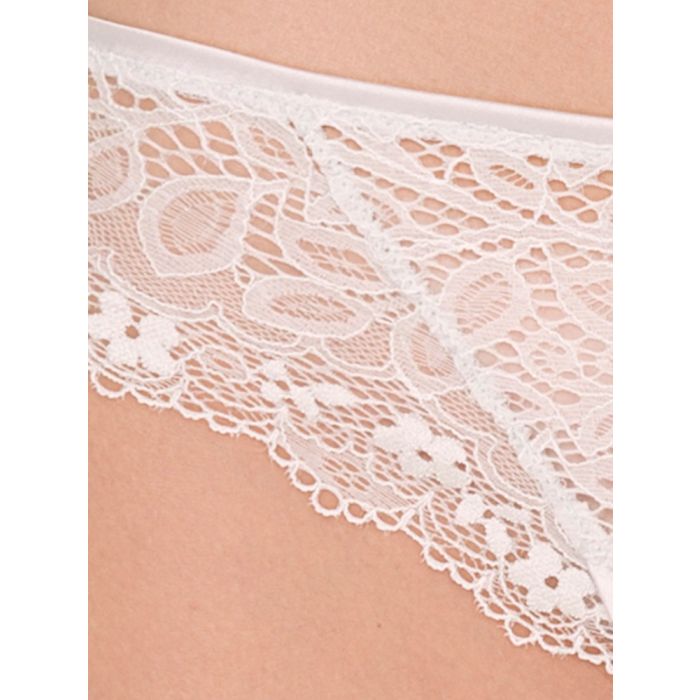 Spitze Brasiliana mit Seide WEDDING silber-grau von Ritratti