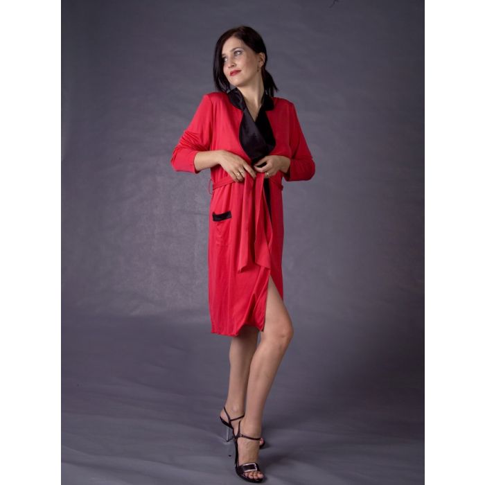 Seiden- KIMONO Jersey mit Satin INTERLAKEN von Gattina