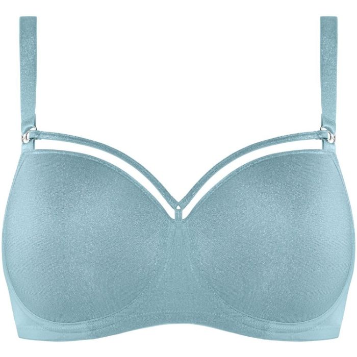 Balconette BH SPACE ODYSSEY STYLE Shining Blue and Silver D-Cup von Marlies Dekkers