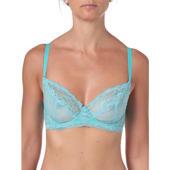 Balconette Bügel-BH COLETTE jade aus Spitze von Imec