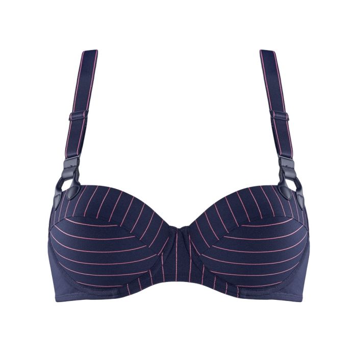 Balconette BH GLORIA STYLE Maritime Blue + Shocking Pink C-Cup von Marlies Dekkers