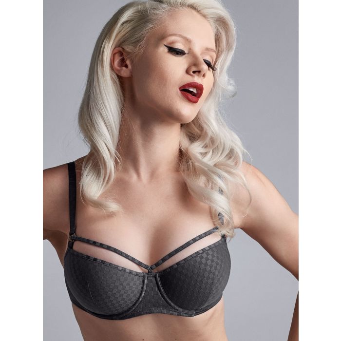 Balconette BH SPACE ODYSSEY STYLE Checkered Steel B bis C von Marlies Dekkers