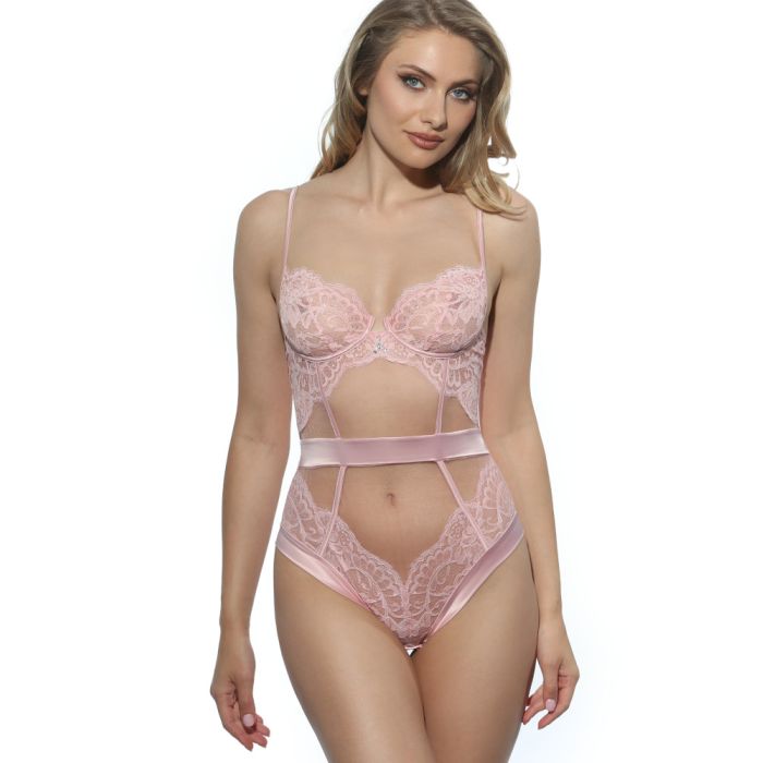 Bügel-Body Tüll mit Spitze und Strass MARLENE von Prelude Milano