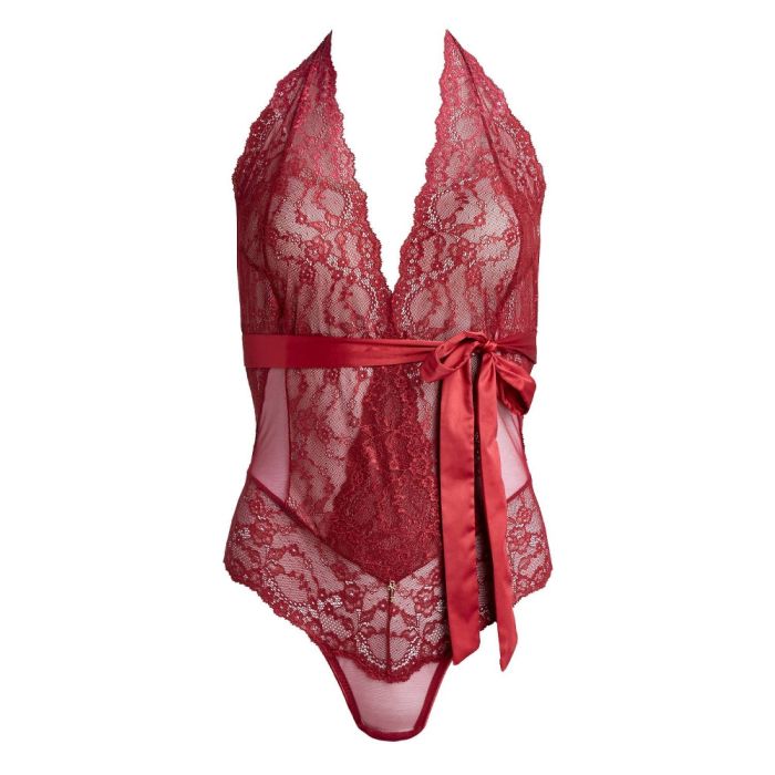 Spitze Body ROSALIE weinrot von Escora