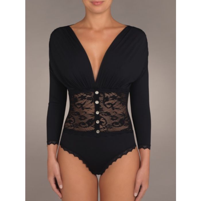 Body OSIRIS 41 schwarz mit Spitze von Suggest