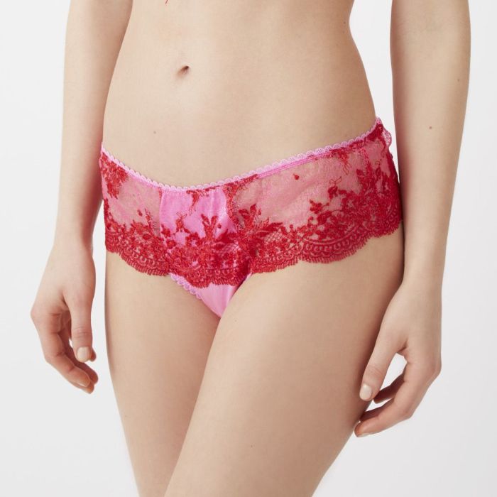 Seide String Boy Short CINAMON SUGAR pink-rot Mimi Holliday