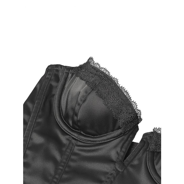 Bustier Corsage MEDICIS 5 SATIN NOIR schwarz von Cadolle