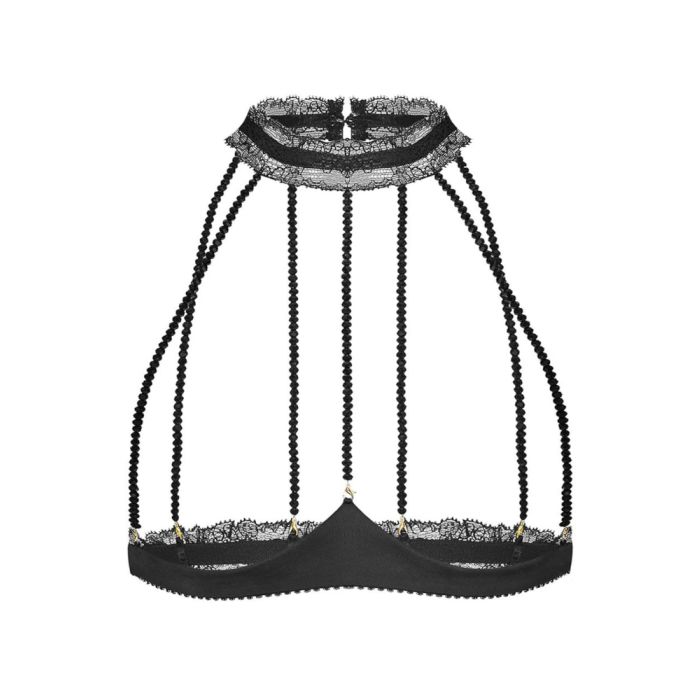 Ouvert Bustier-BH GEISHA CAGE mit Schmuck-Kristallen von Cadolle