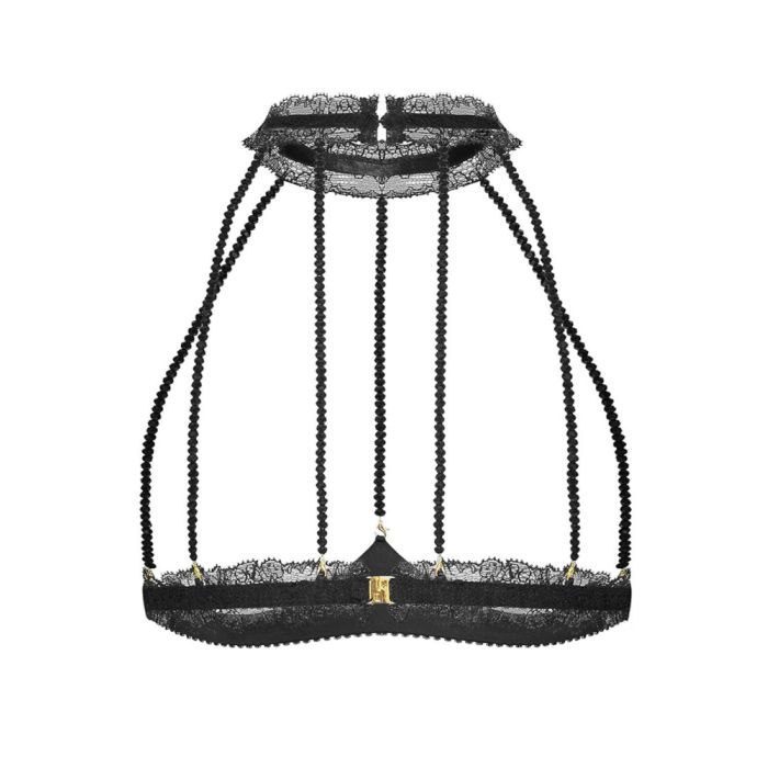 Ouvert Bustier-BH GEISHA CAGE mit Schmuck-Kristallen von Cadolle