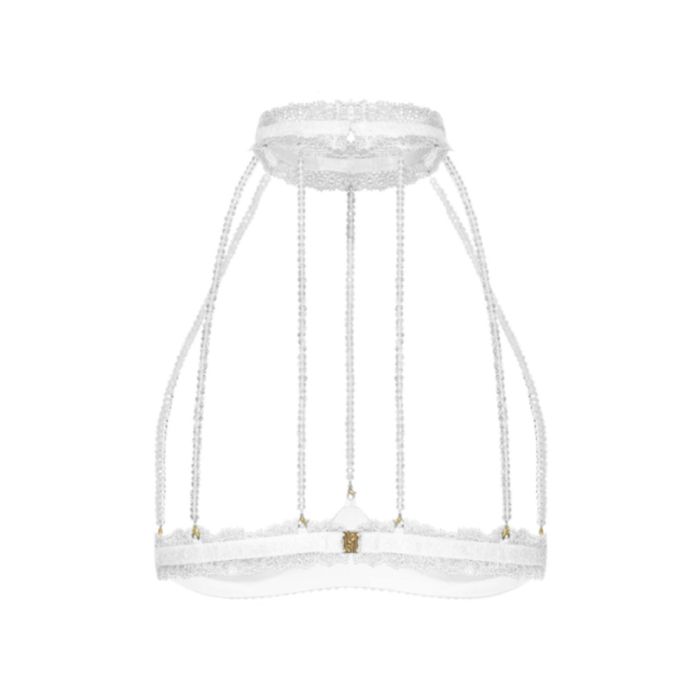 Ouvert Bustier-BH GEISHA CAGE mit Schmuck-Kristallen von Cadolle