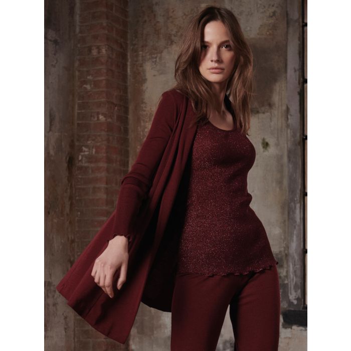 Merino Wolle-Seide CARDIGAN Strickjacke von Oscalito