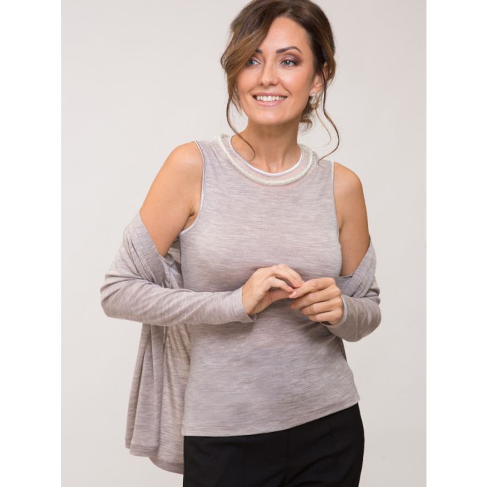 Merinowolle-Seide CARDIGAN Strickjacke von Artimaglia