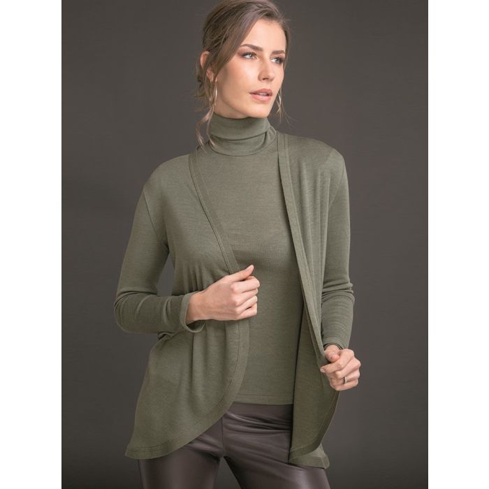 Merinowolle-Seide CARDIGAN Strickjacke von Artimaglia