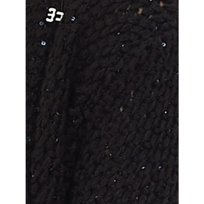 Lang Cardigan WOLLE + PAILLETTEN schwarz von Chiara Fiorini