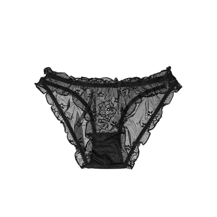 Spitze Slip MIMI COEUR schwarz von Cadolle