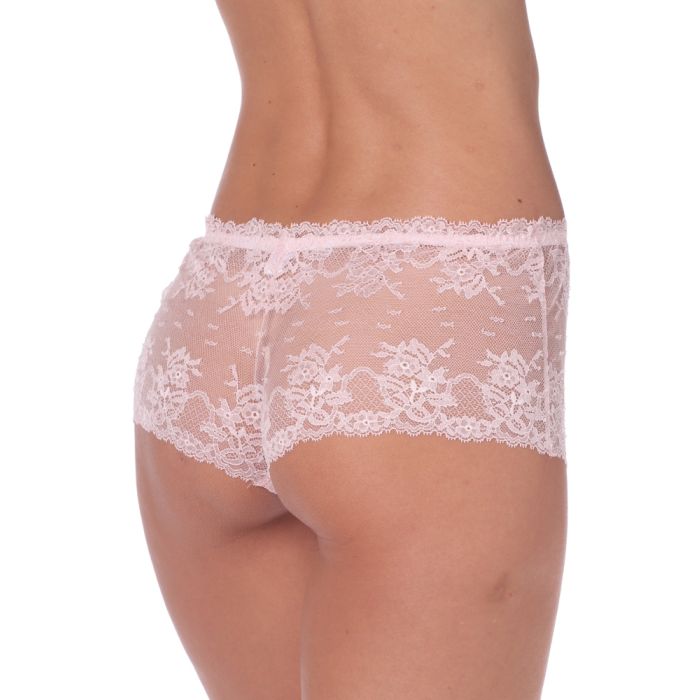 Culotte Slip COLETTE rosa aus Spitze von Imec