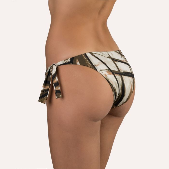 Bügel Bikini AFRIKA schwarz-creme von Cotton Club Mare