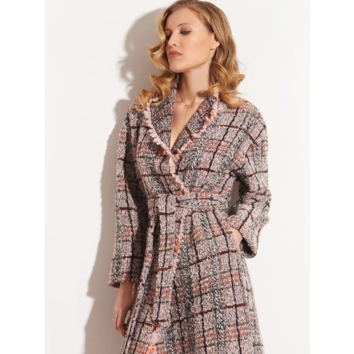 Jacke KUSCHEL BOUCLE rosa-grau von Chiara Fiorini