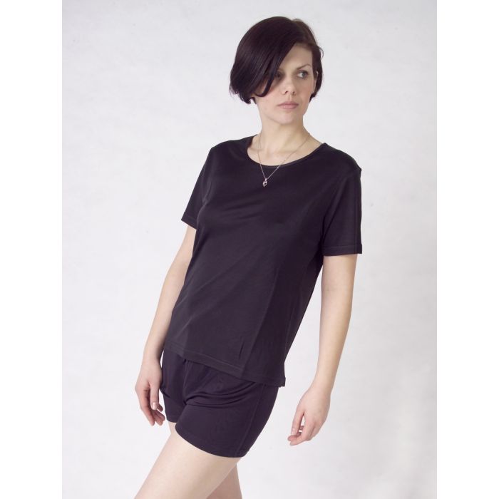 100% Seide T-Shirt MOYENNE aus Wirkseide von Gattina