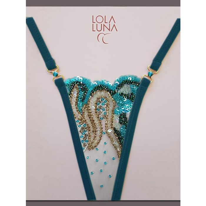 Lola Luna String KAMALA CLOSED petrol-gold 