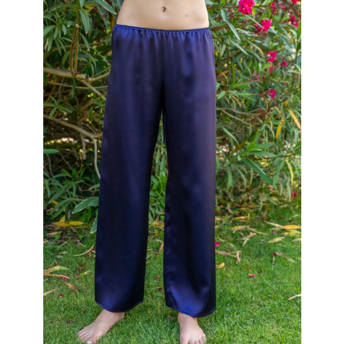 100% Seide PYJAMAHOSE Soie Unie von Marjolaine