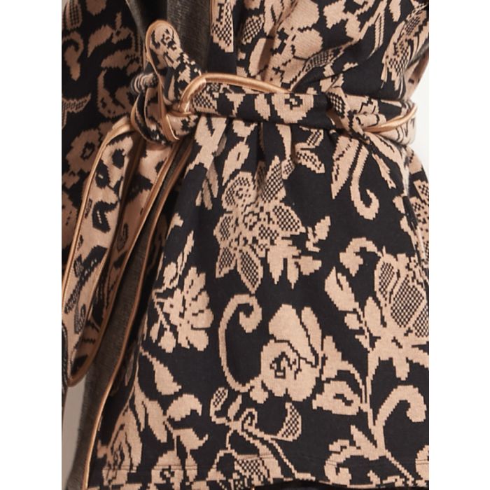 Jacke JACQUARD schwarz-zimt von Chiara Fiorini
