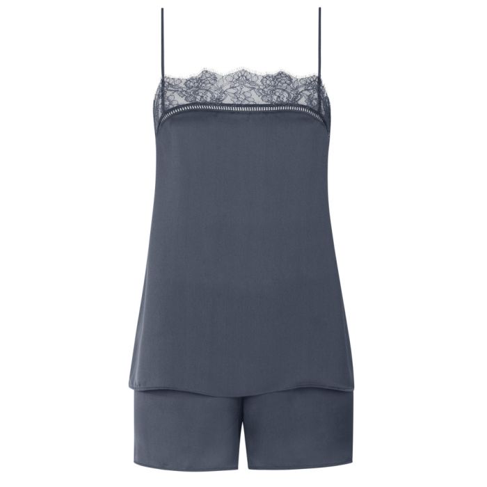 Crepe Kurzpyjama CHEMISES MATTE sturmgrau von Triumph