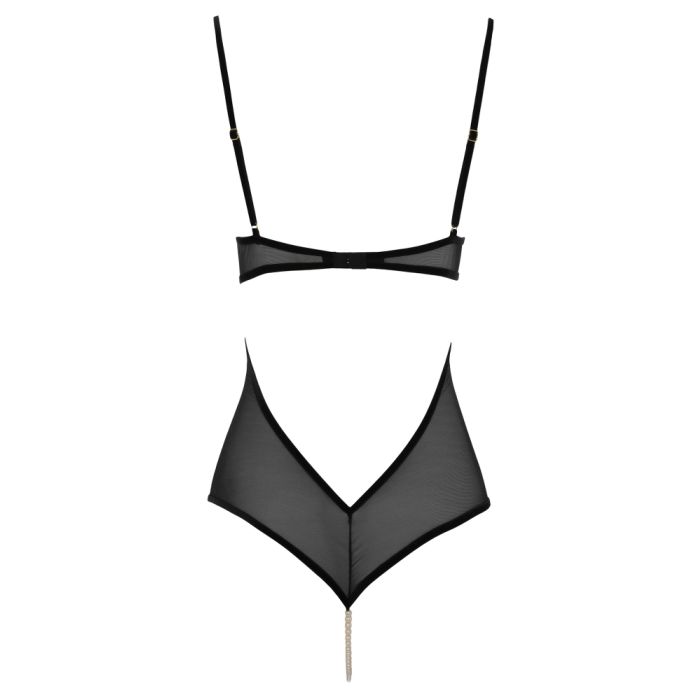 Kyoto Perlenstring-Body schwarz von Bracli