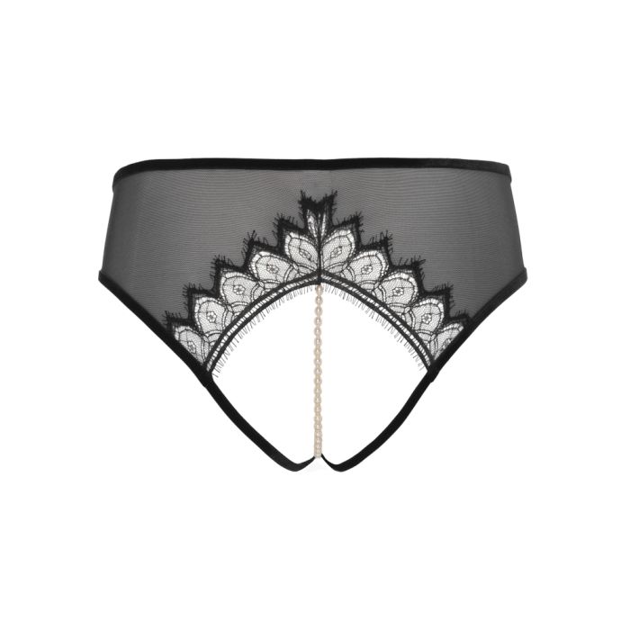 Kyoto Brief Perlenslip schwarz von Bracli