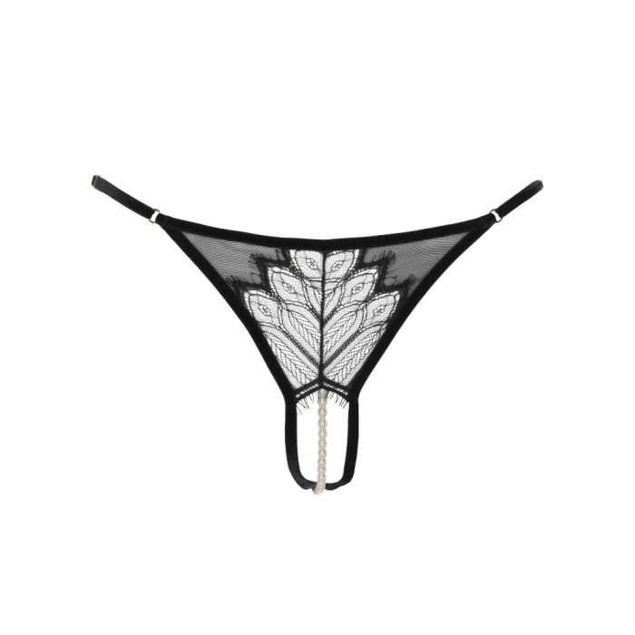 Kyoto G-String Perlenstring schwarz von Bracli