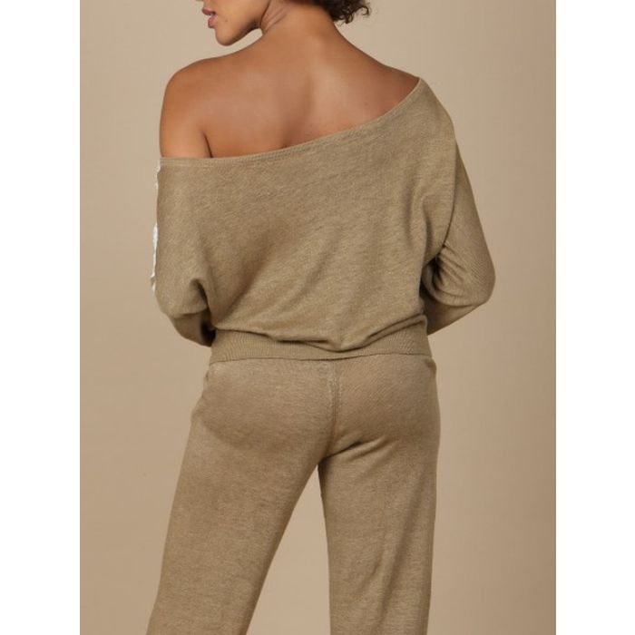 100% Leinen Pullover GLORIA No. 2 Spitze von Marjolaine