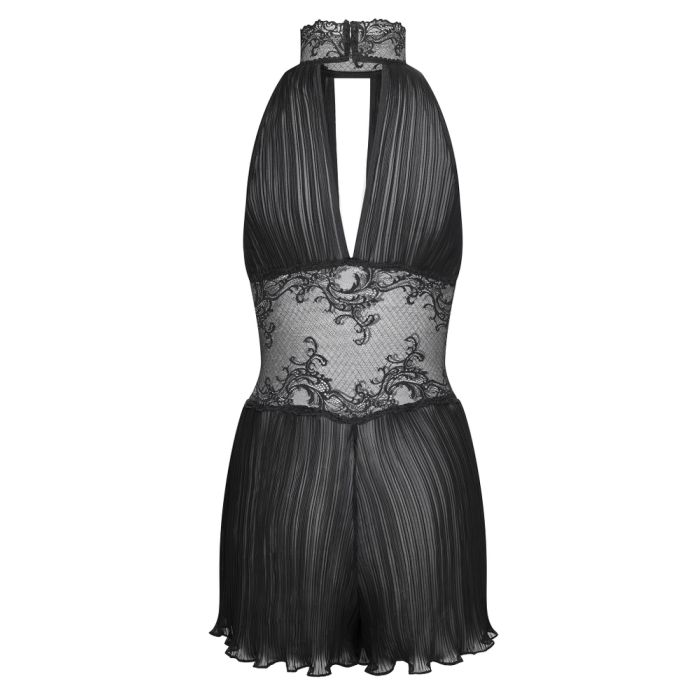 Lingerie Kleid Combishort Mozart Plissee schwarz von Cadolle