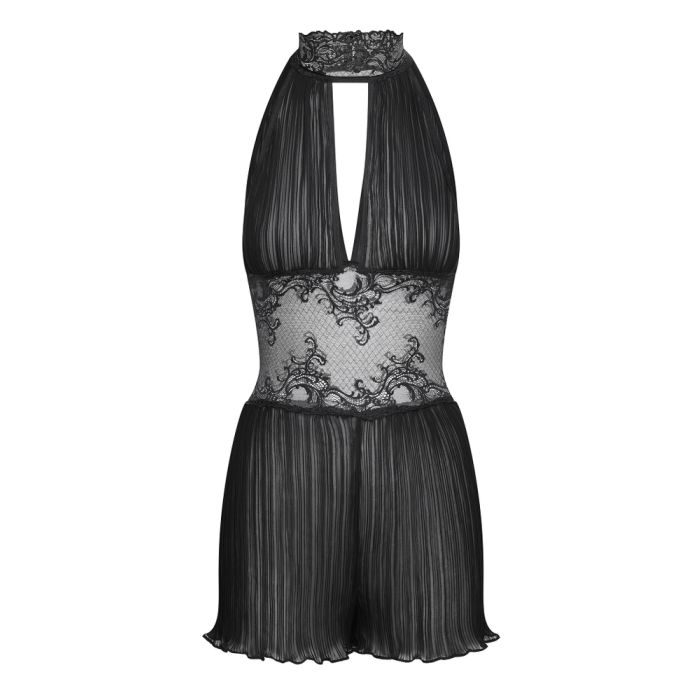 Lingerie Kleid Combishort Mozart Plissee schwarz von Cadolle