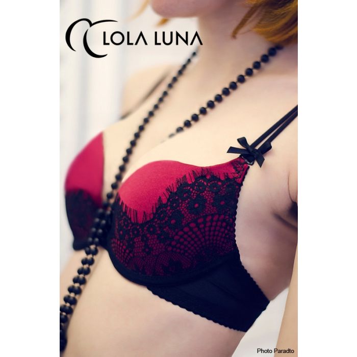 Lola Luna Push-Up BH JOSEPHINE BRA schwarz-himbeer