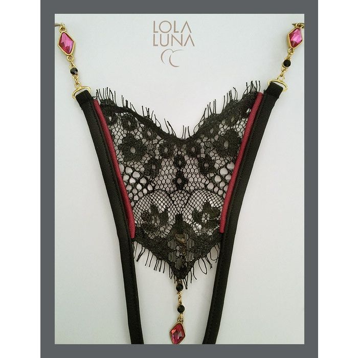 Lola Luna String JOSEPHINE OPEN schwarz ouvert