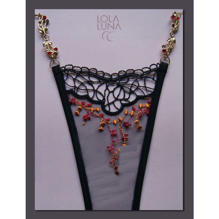 Lola Luna String JULIETTE schwarz-rost