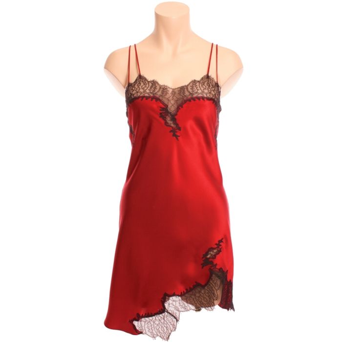 100% Seide Nachthemd POETIC LACE von Luna di Seta