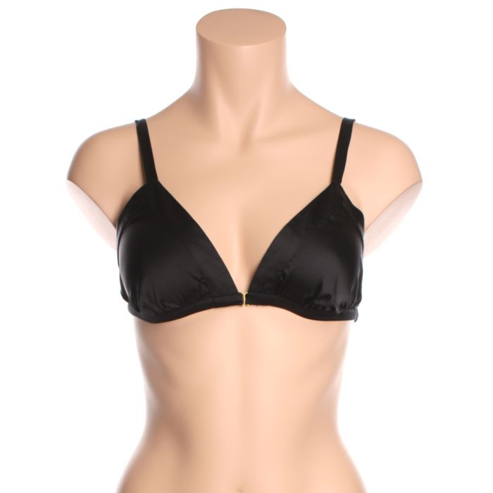 Seide Triangel BH FIDJI Blumendruck oder schwarz von Marjolaine