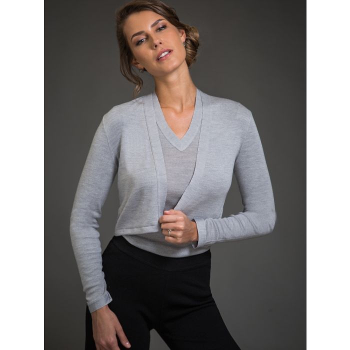 Merinowolle-Seide BOLERO Jäckchen von Artimaglia
