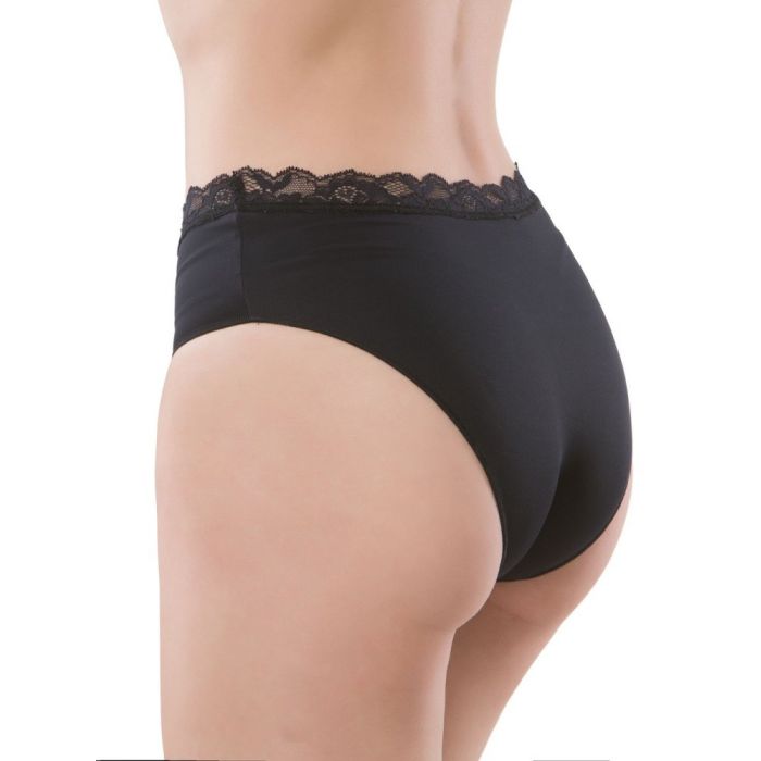 Slip Microfaser Spitze VERUSKA von Cotton Club Rubino