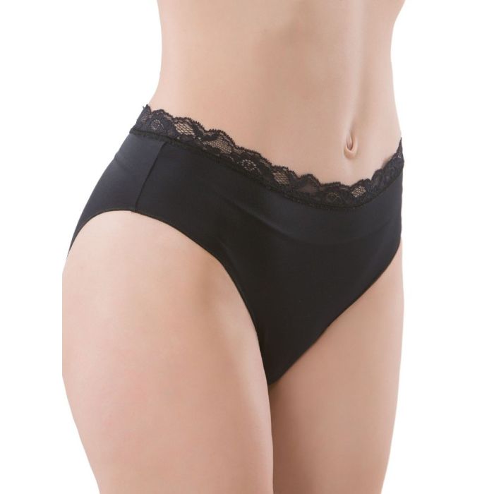 Slip Microfaser Spitze VERUSKA von Cotton Club Rubino