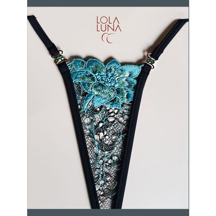 Lola Luna String CELESTE MICRO türkis-schwarz