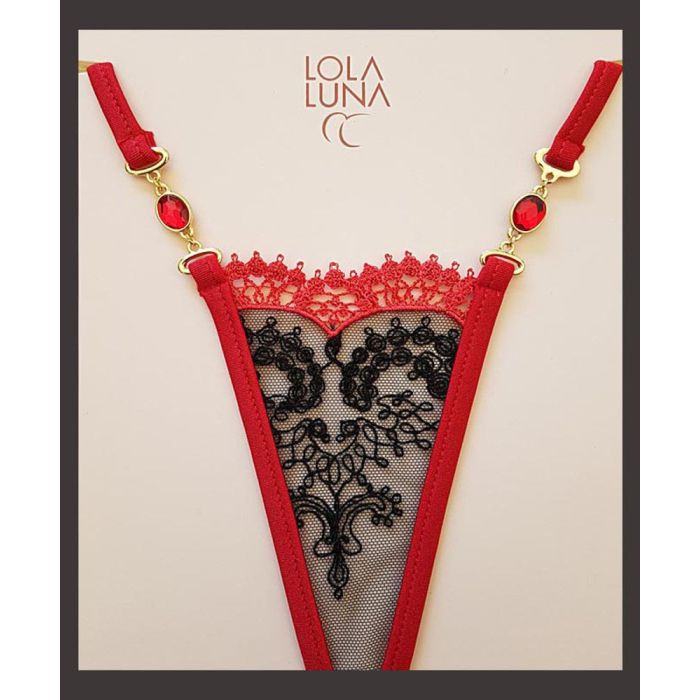 Lola Luna Mikrostring CHLOE MICRO rot-schwarz