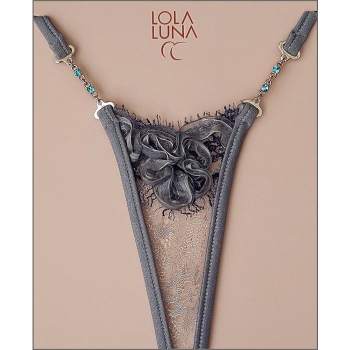 Mikrostring LAHAINA MICRO grau silber von Lola Luna