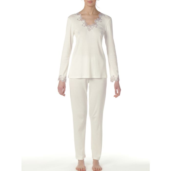 Pyjama SARA creme-weiß aus Modal-Baumwolle von Imec