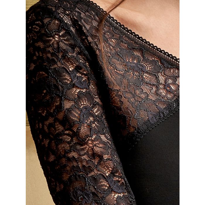Nachtkleid JASMINE schwarz aus Modal von Imec